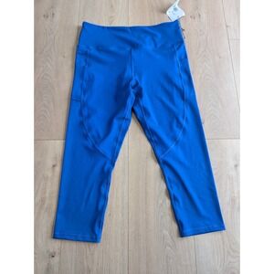 NWT Zyia Active Size 12 Atlantic Blue Light n Tight Capri Leggings 20"